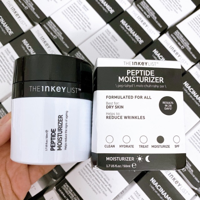 [Auth- Bill Sephora] Kem dưỡng ẩm The Inkey List Peptide Moisturizer 50ml