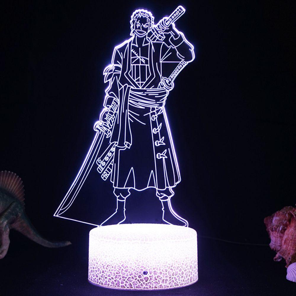 LONTIME Đèn Led 3D Hình Tàu Cướp Biển Trong Phim Hoạt Hình One Piece