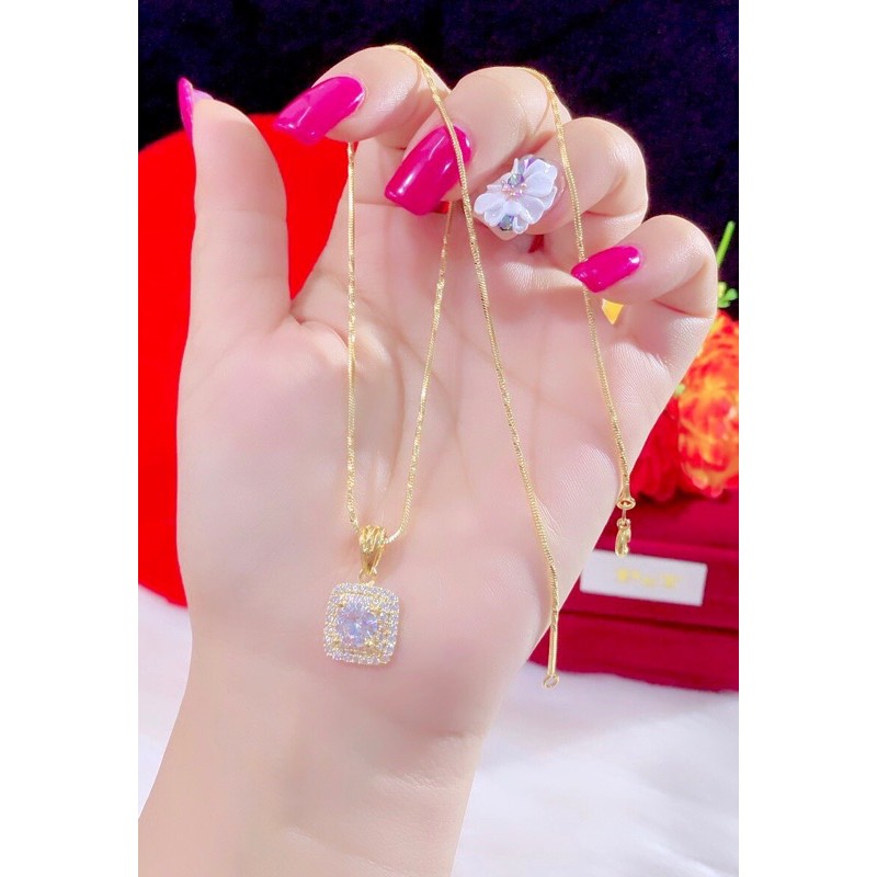 dây chuyền nữ màu vàng 18 mẫu mới cực xinh