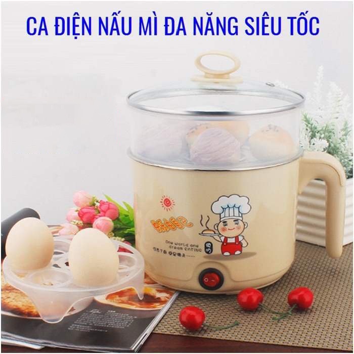 CA NẤU MÌ KIÊM NỒI LẨU MINI CÓ TẶNG KÈM XỬNG HẤP - CA NẤU MÌ VỚI THIẾT KẾ SANG TRỌNG CHUẨN HÀNG XUẤT NHẬT