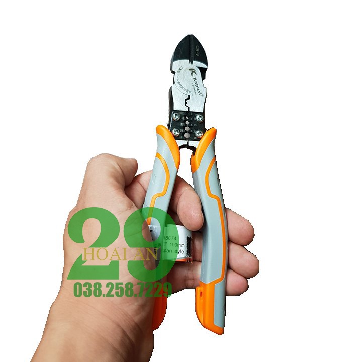 Kìm, Kềm Điện Và Cắt, Bấm Cos 1.0-6.0mm KAPUSI JAPAN Chính Hãng Tặng Găng Tay bảo hộ