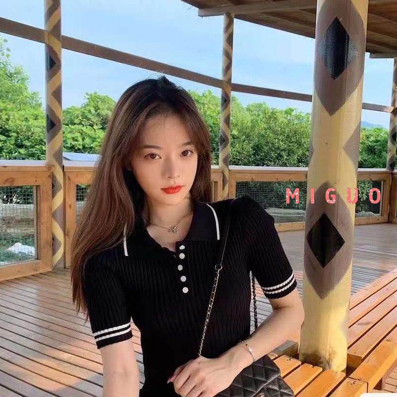 Đầm Dệt Kim Cổ Bẻ Thời Trang Đáng Yêu Cho Nữ