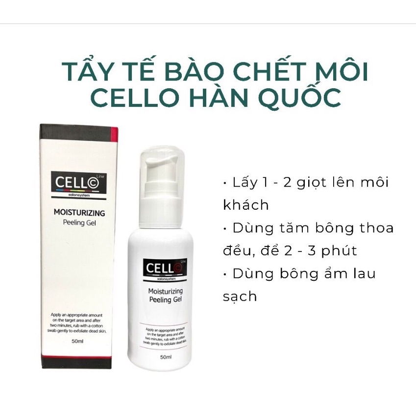 Tẩy Tế Bào Cello Hàn Quốc Dành Cho Môi Trước Khi Phun Điêu Khắc Thẩm Mỹ