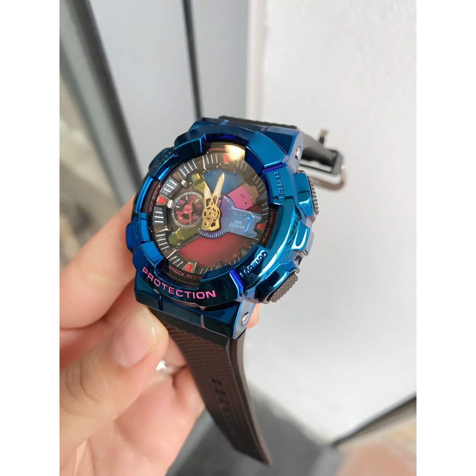 Đồng Hồ GM 110 Chống Nước, Mặt Thép Mạ Crom Không Gỉ 42mm 3 Màu - A53 - Viva Watch