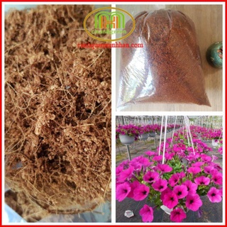Xơ Dừa trồng cây Gói 5dm3 ( 1kg) ươm mầm cây con thủy sinh, phủ mặt chậu cây, trộn phân cho cây