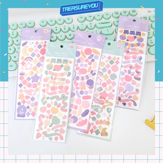 Sticker lấp lánh hoạ tiết đáng yêu nhiều màu