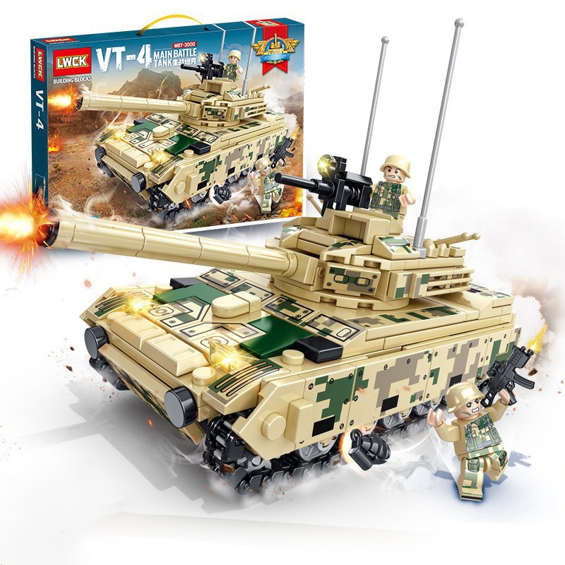 Đồ chơi Lego Xe Tăng XT375, lego xe quân sự bọc thép đồ chơi lắp ráp cho bé