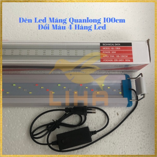 Led Máng Quanlong QL100A Cho Bể Cá 100cm - Đèn Led Cho Bể Cá Thủy Sinh