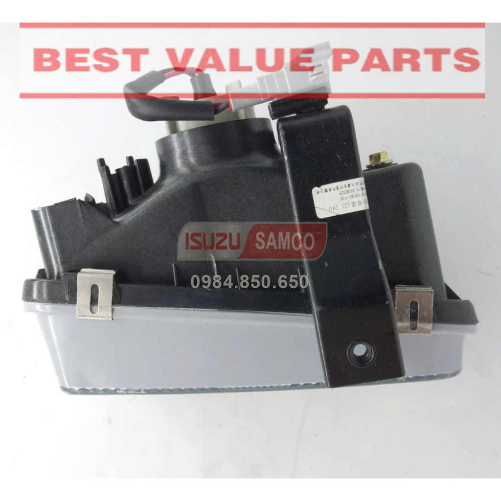 Đèn cản  sương mù Isuzu NQR XỊN, đèn cản QKR đầu vuông chế xịn
