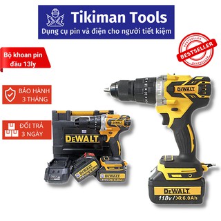 Máy Khoan Pin DEWALT 38V - Đầu 13 li + Pin 10 cell - 3 Chế Độ Có Búa - 2 PIN và 1 SẠC