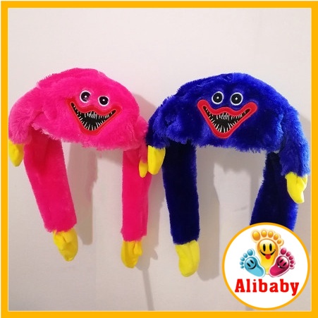 Huggy Wuggy Mũ Poppy Playtime Nhồi Bông Có Tai Có Thể Di Chuyển Làm Quà Tặng Cho Trẻ Em E803