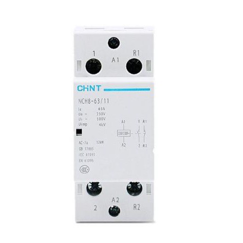 Khởi động từ Chint 1 pha NCH8 63A 220V 2NO/1NO+1NC