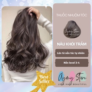 Thuốc nhuộm tóc NÂU KHÓI TRẦM không tẩy tại nhà chính hãng AYMY