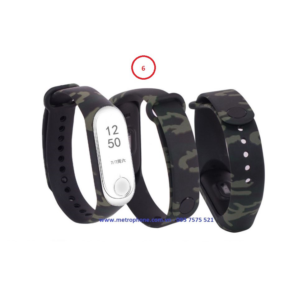 DÂY ĐEO XIAOMI MI BAND 3 / MI BAND 4 HỌA TIẾT CAMO , HOA VĂN , HOẠT HÌNH