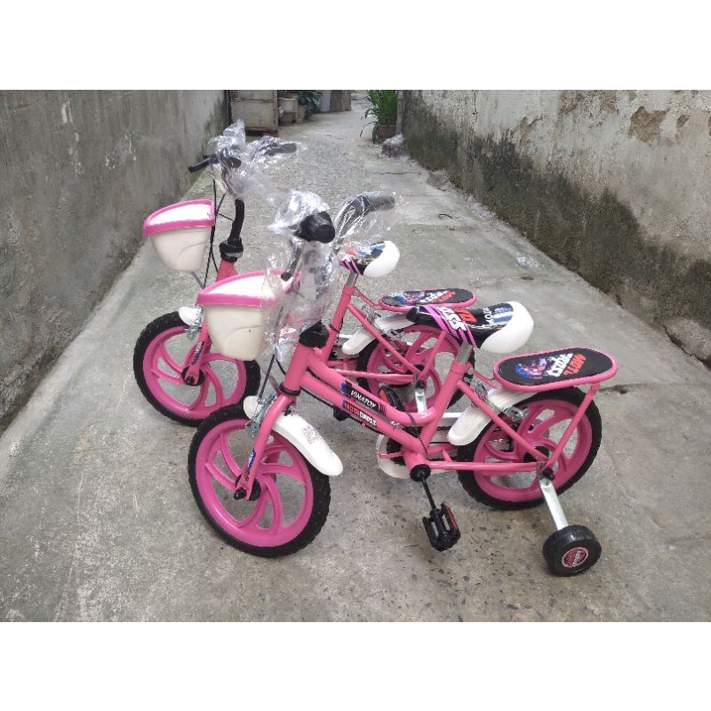 Xe đạp trẻ em 4-5 tuổi chợ lớn Việt Nam ( xe đã lắp sẵn)