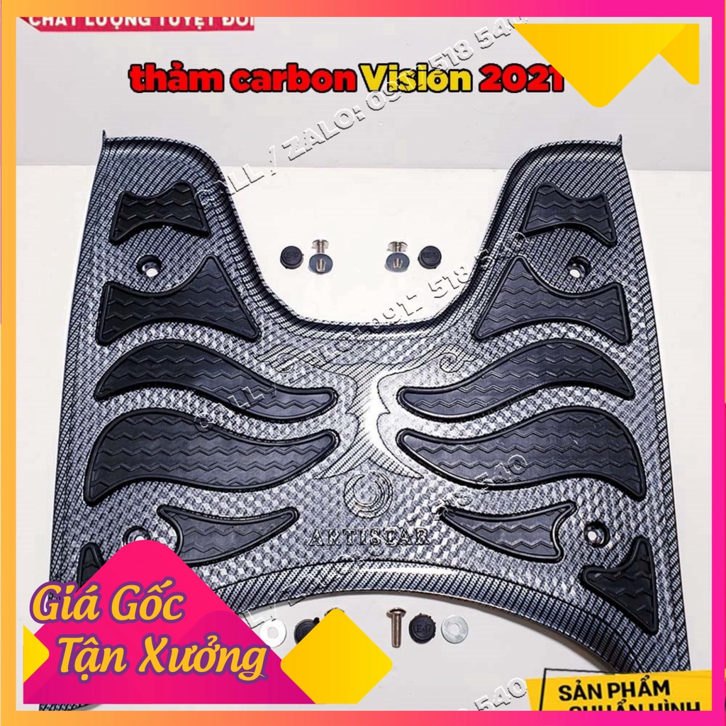 Thảm Carbon Vision 2021 - Thảm lót chân vision 2021 carbon (Ảnh Sp thật)