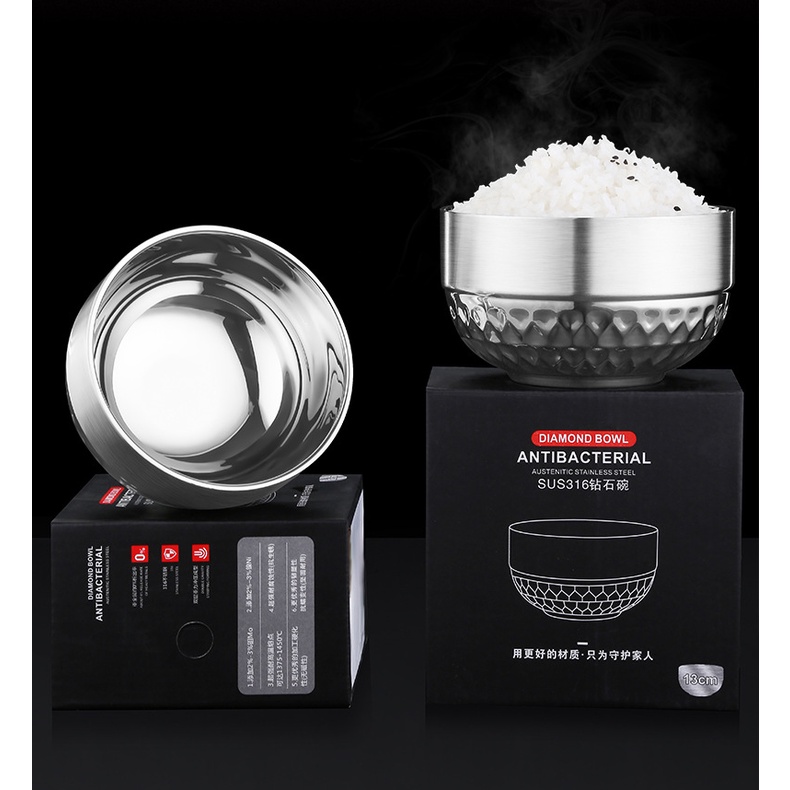 Tô Thép Không Gỉ 316 Kháng Khuẩn Hai Lớp Chất Lượng Cao