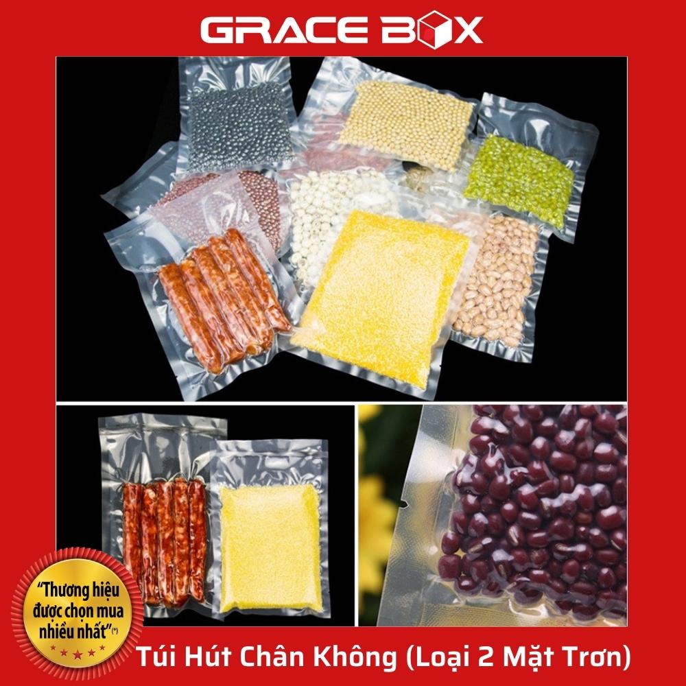 {Giá Sỉ} 1Kg Túi Hút Chân Không Thực Phẩm Hai Mặt Trơn - Siêu Thị Bao Bì Grace Box