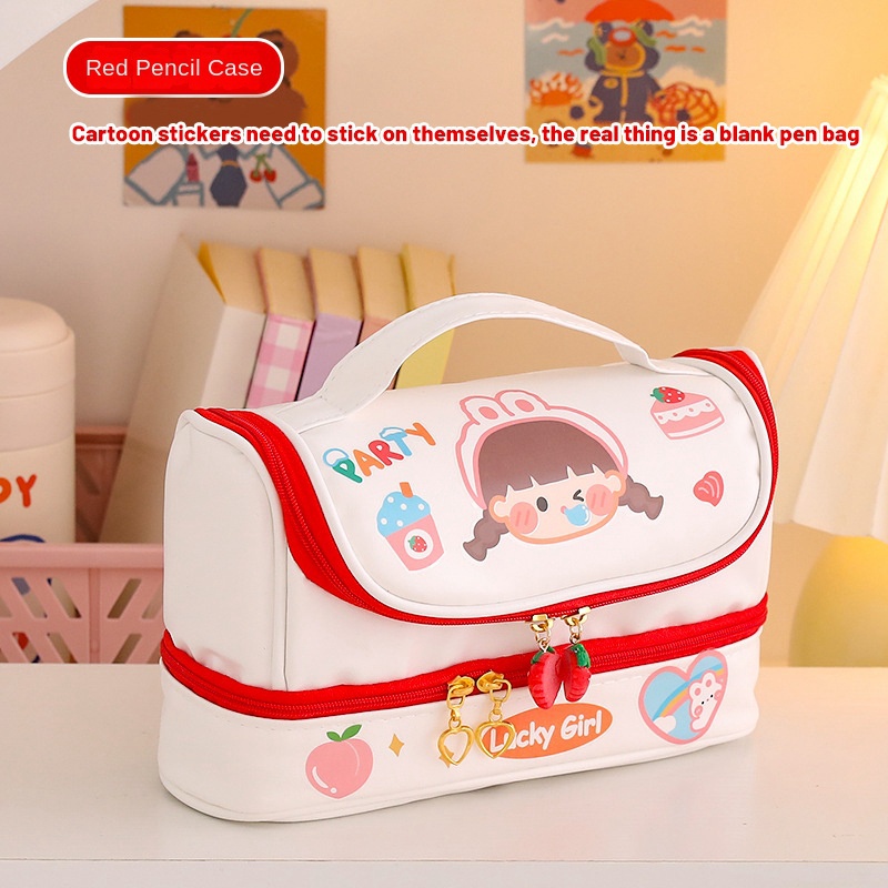 Bóp Viết 2 Ngăn Họa Tiết Dễ Thương