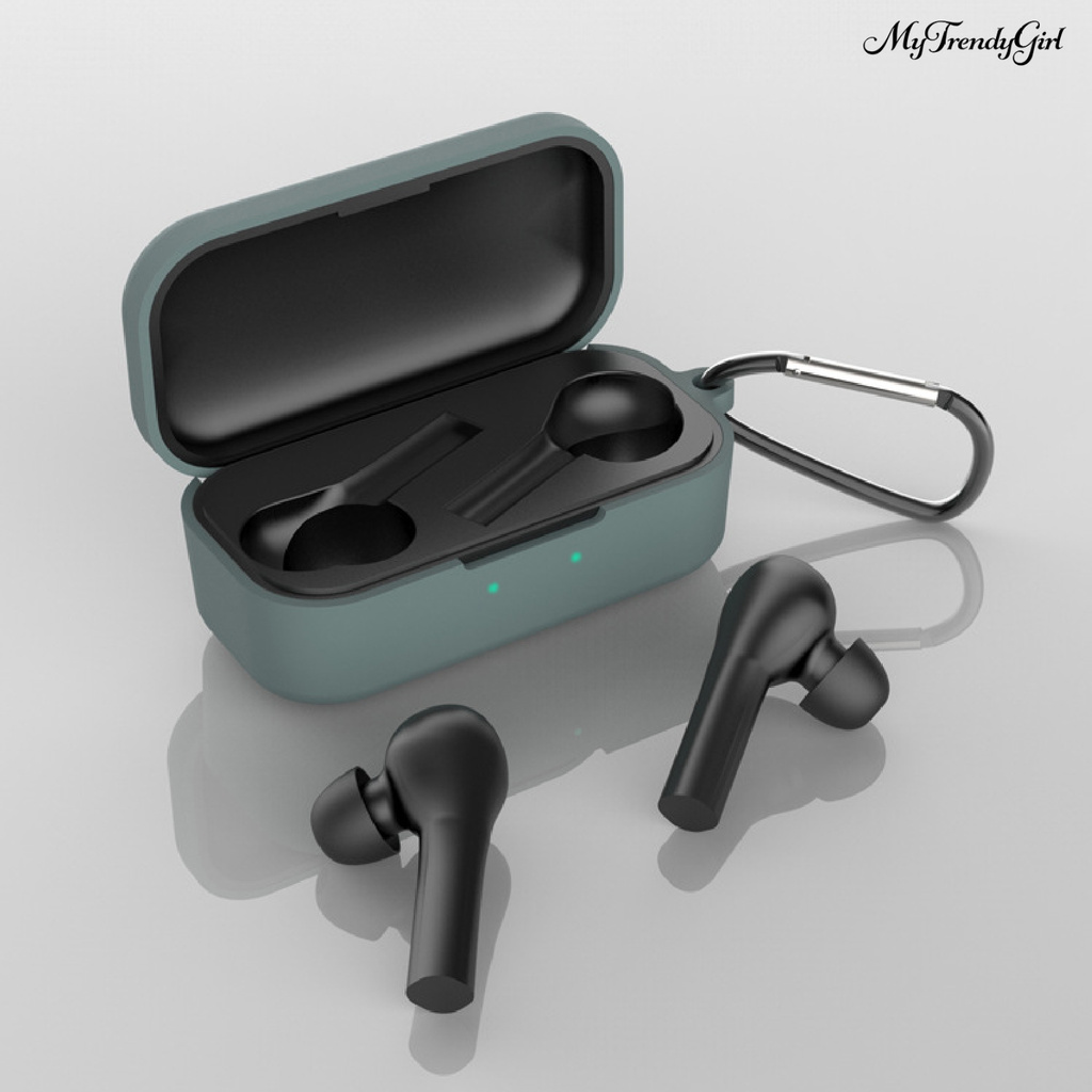 Vỏ Bảo Vệ Hộp Sạc Tai Nghe Không Dây Bằng Silicon Mềm Màu Trơn Cho Qcy T5 | BigBuy360 - bigbuy360.vn