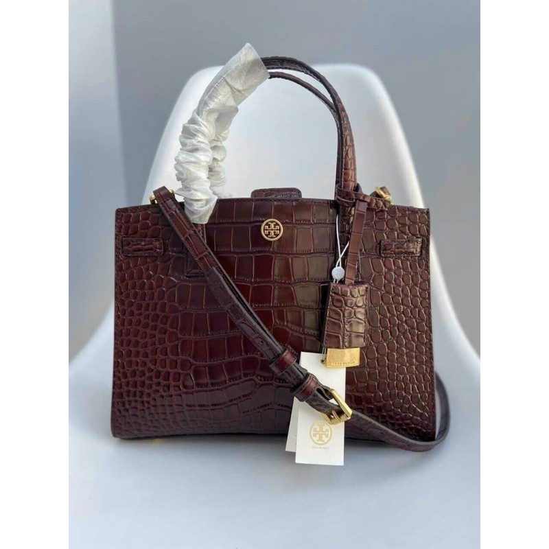 TÚI WALKER EM BOSSED SMALL SATCHEL TORY