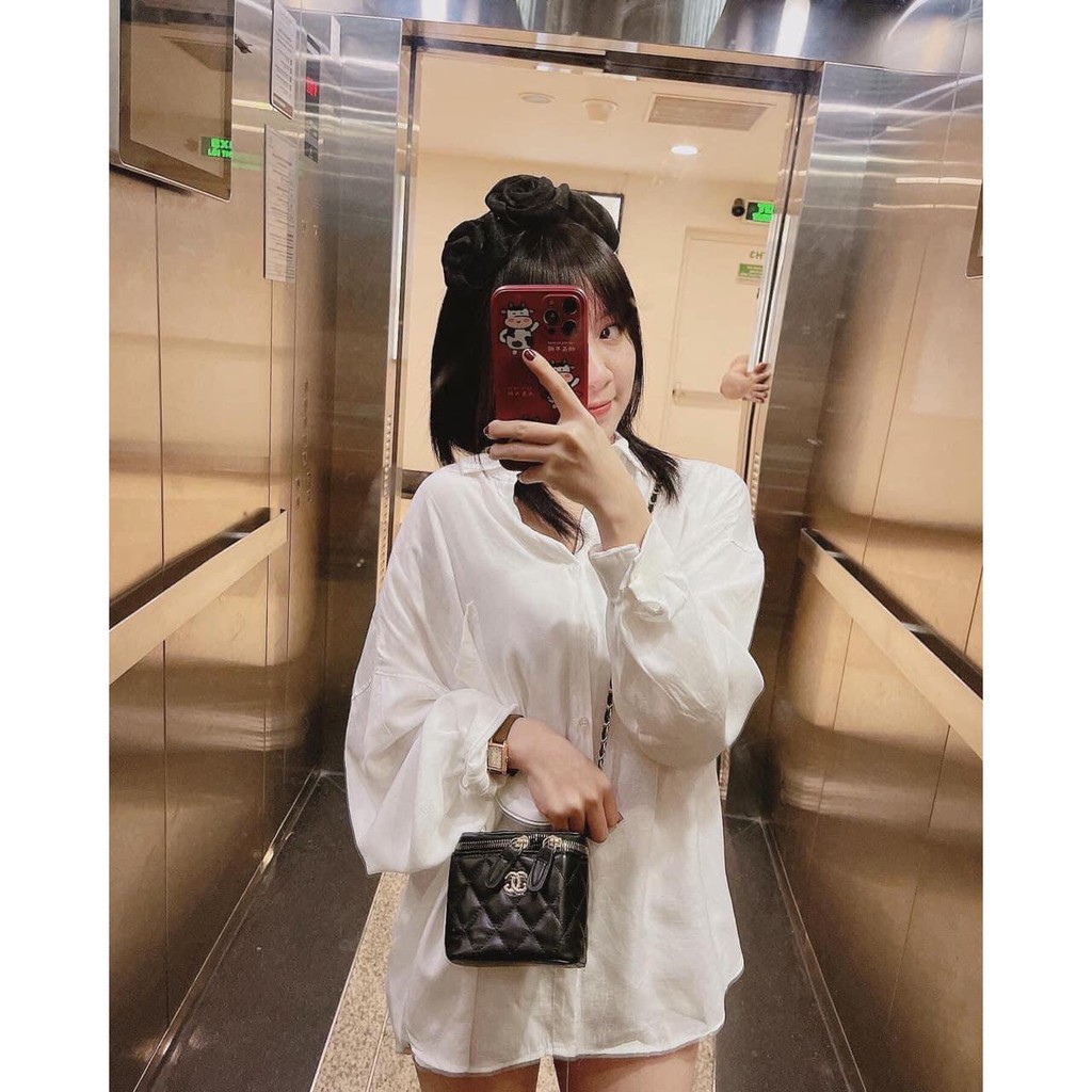 Áo Sơ Mi Trắng GU Chất Cotton Mịn Đẹp - Áo Sơ Mi Nữ | BigBuy360 - bigbuy360.vn