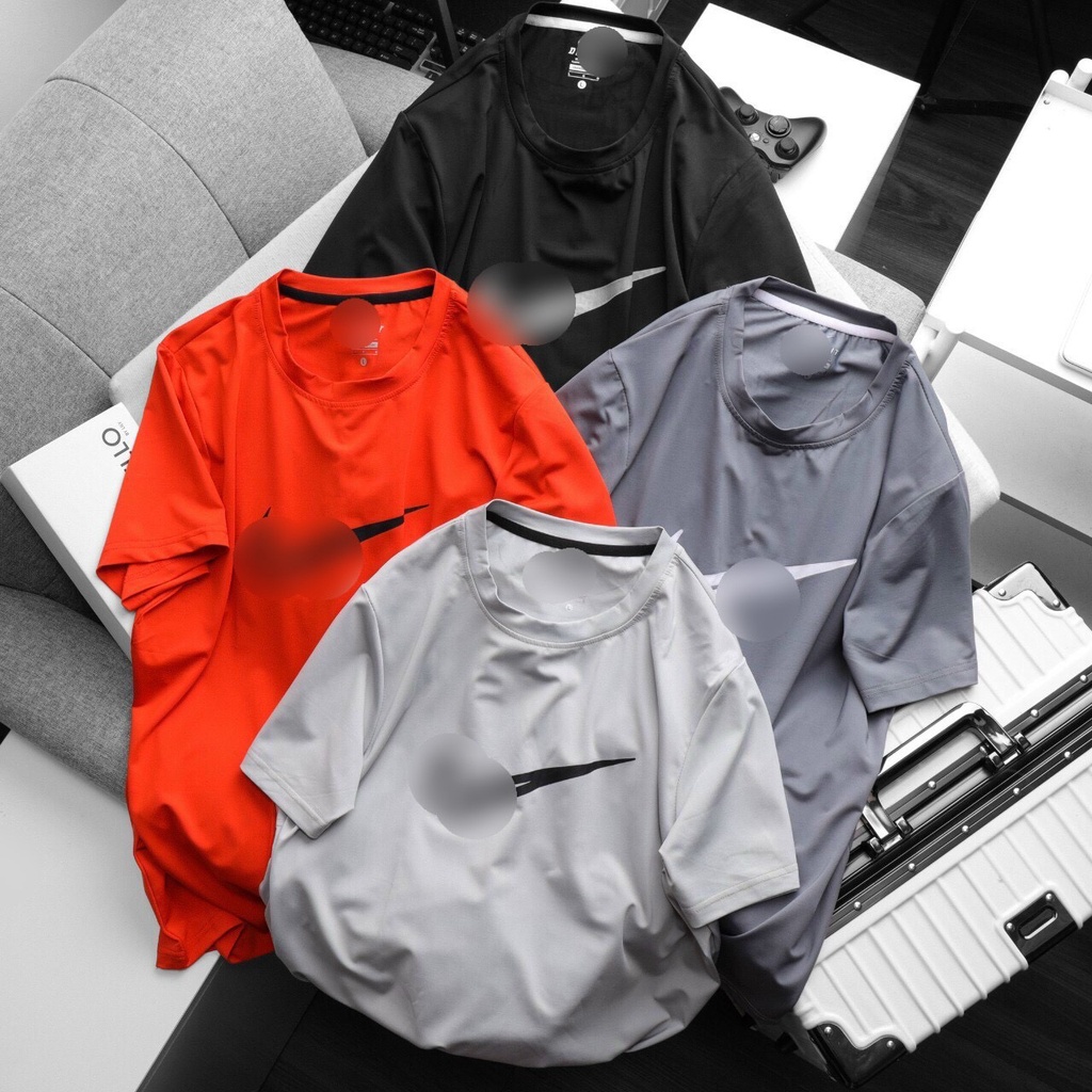 Áo Thun Thể Thao Nam thun lạnh tập gym cổ tròn ngắn tay vải thoáng mát co giãn chuẩn form nhiều màu