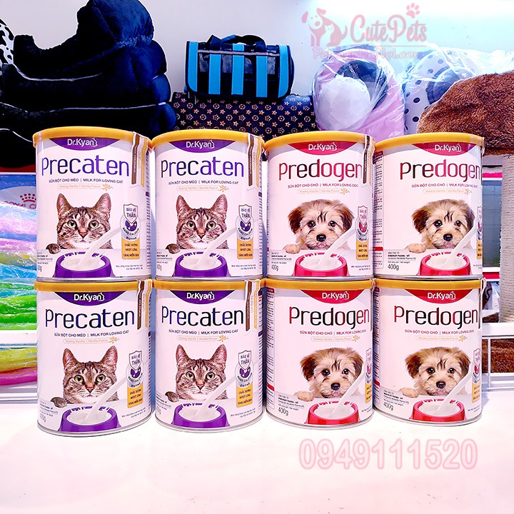 Sữa bột cho mèo Dr.Kyan Precaten Lon 400g - Cutepets Phụ kiện chó mèo Pet shop Hà Nội