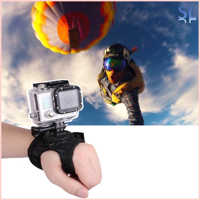 360 Degrees Wrist Band Arm Strap Belt Tripod Mount for GoPro Hero 5/4/3+ Camera