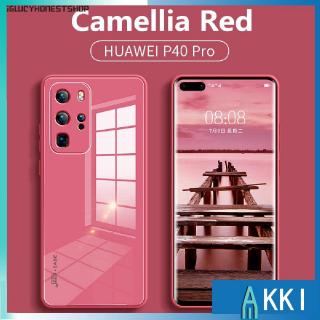 Original liquid tempered glass case for huawei p40 pro plus p30 pro cell phone cover