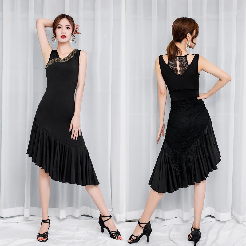 Đầm Khiêu Vũ latin Thiết Kế Mới Xinh Xắn Thời Trang