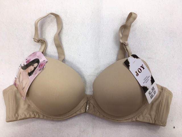 Áo ngực (3408) trơn cài trước mút dày bàn tay.