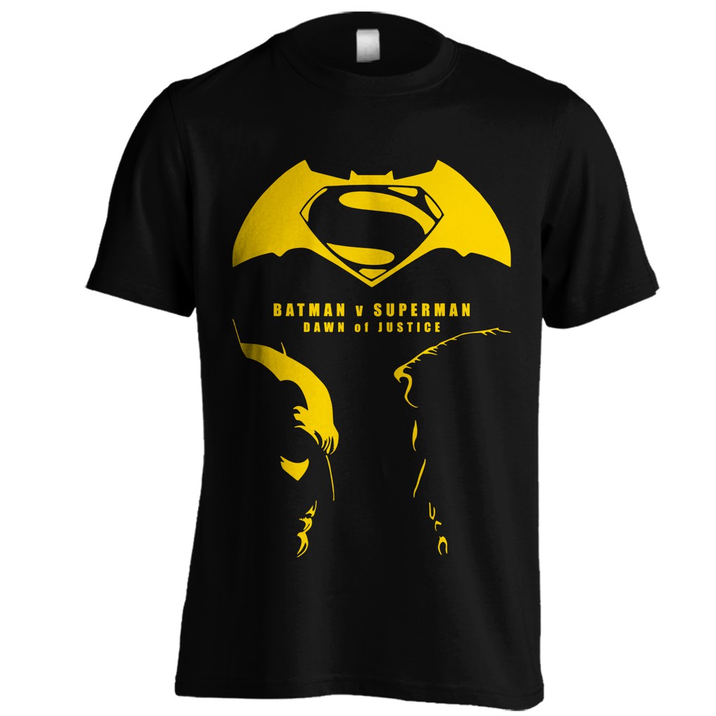 Áo Thun Đen In Hình Batman Vs Superman Distro 01 Size S-xxl