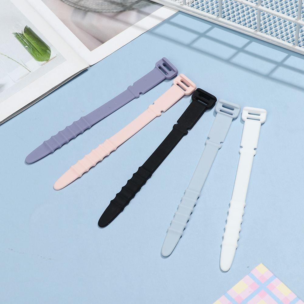 JONYE Set 5 Dây Quấn Tai Nghe Mềm Hình Xương Cá