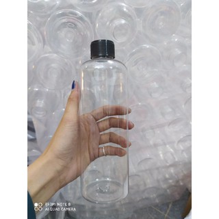 Combo 10 chai nhựa siêu dày 500ml nắp đen
