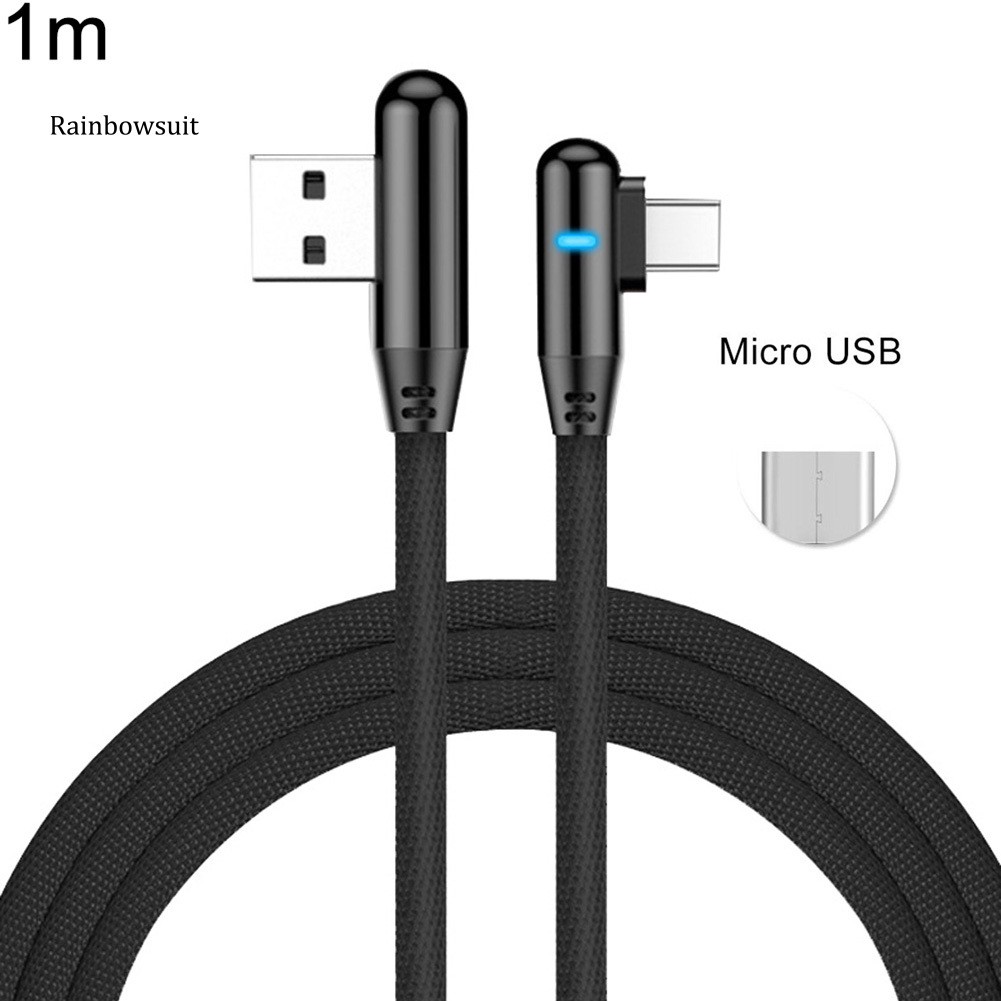 Dây Cáp Sạc Nhanh Micro Usb/ Type-C 3.1a Dài 1/2m Cho Android Iphone