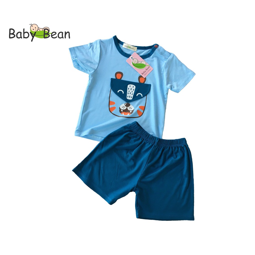 [MÃ SUPERKID GIÁ HỦY DIỆT] Bộ Đồ Thun Lạnh Tay Ngắn Bé Sơ Sinh Trai BabyBean MÀU NGẪU NHIÊN (7kg-13kg)