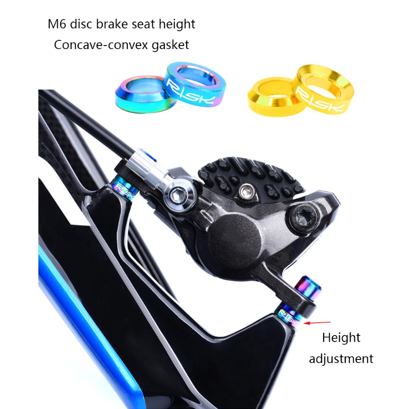 Set 2 Cặp Vòng Đệm Phanh Đĩa Xe Đạp Leo Núi M6 Bằng Titan