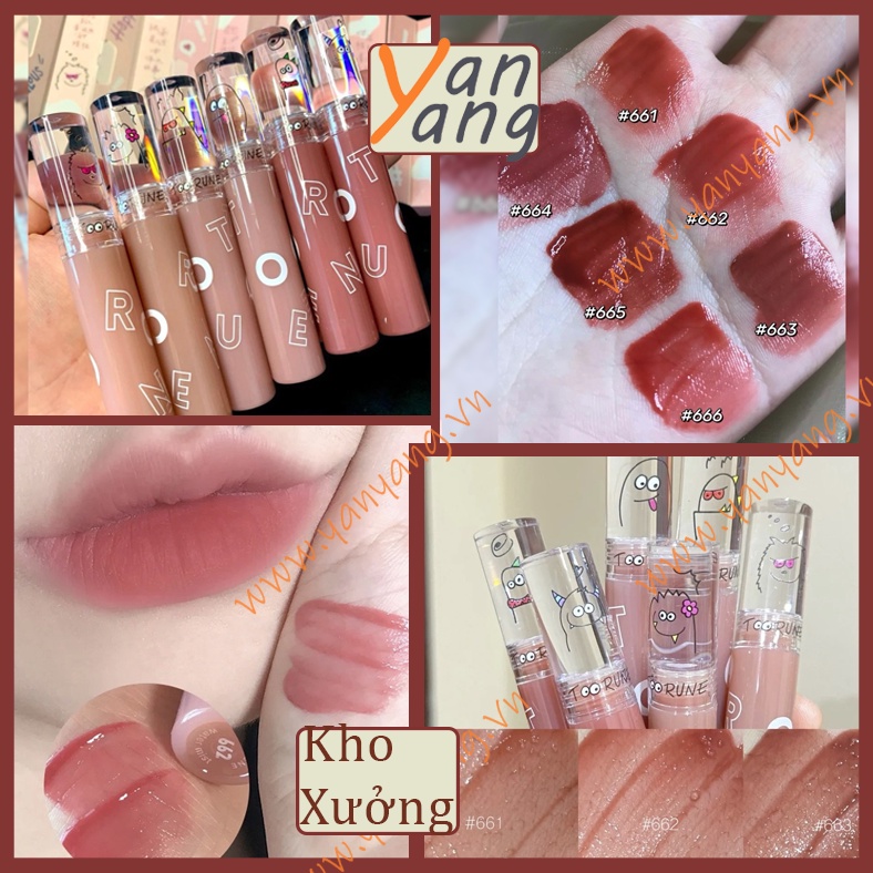 Son kem Toorune Vegetable Head New Bright Hydro Foggy Lip Glaze