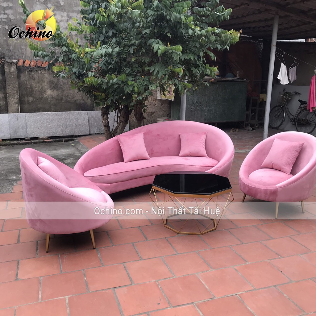 Ghế Sofa có tựa lưng mẫu thuyền cao cấp để phòng khách hoặc shop dài 1m8 ( đủ màu)