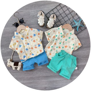 (8-18kg)QCCC Set bộ bé trai QC cao cấp