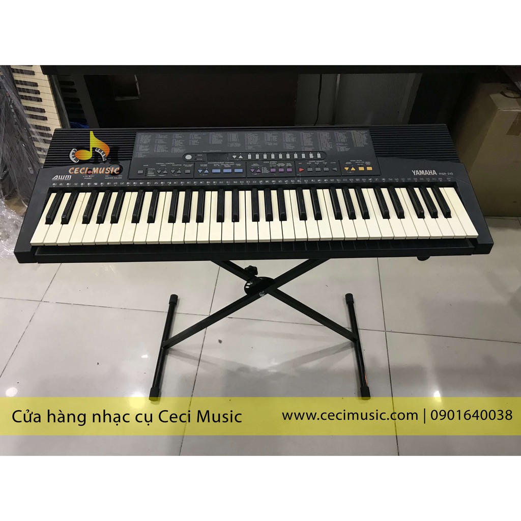 Combo Đàn Organ Yamaha PSR210 Full Phụ Kiện Chân Đàn + Bao Đàn, Like New 90%, bảo hành 3 tháng. Hàng nội địa Nhật Bản