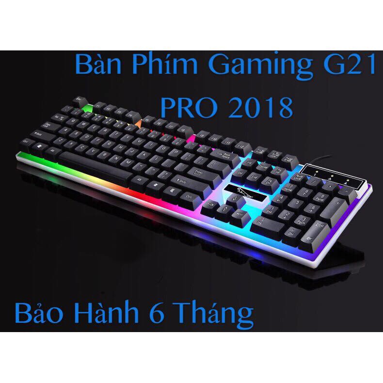 Bàn phím giả cơ GAMING G21 PRO 2018 đèn LED 7 màu độc đáo