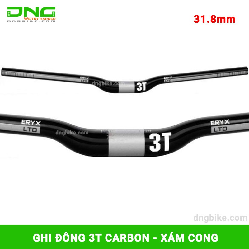 Ghi đông xe đạp địa hình CARBON 3T 31.8mm