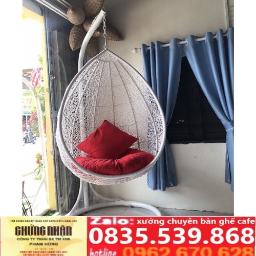 Xích đu thư giãn mây nhựa giá rẻ. tải trọng 150 kg bảo hành 24 tháng