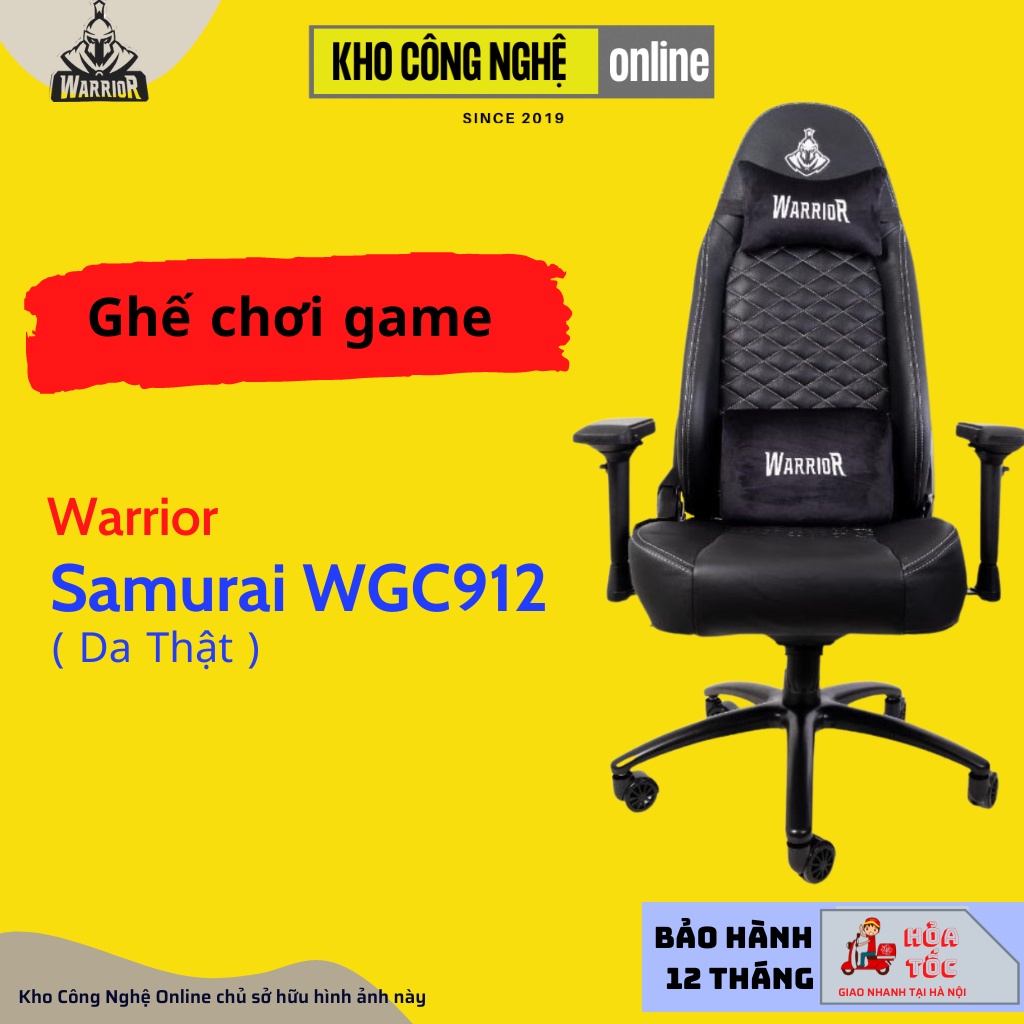 Ghế chơi game Warrior Samurai Series WGC912 (Da thật)