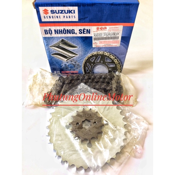 Bộ nhông sên dĩa suzuki Xbike -Axelo