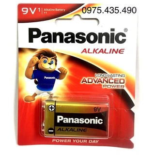 Pin 9V Panasonic Alkaline 6LR61T/1B Chính Hãng Made in ThaiLand Vỉ 1 Viên