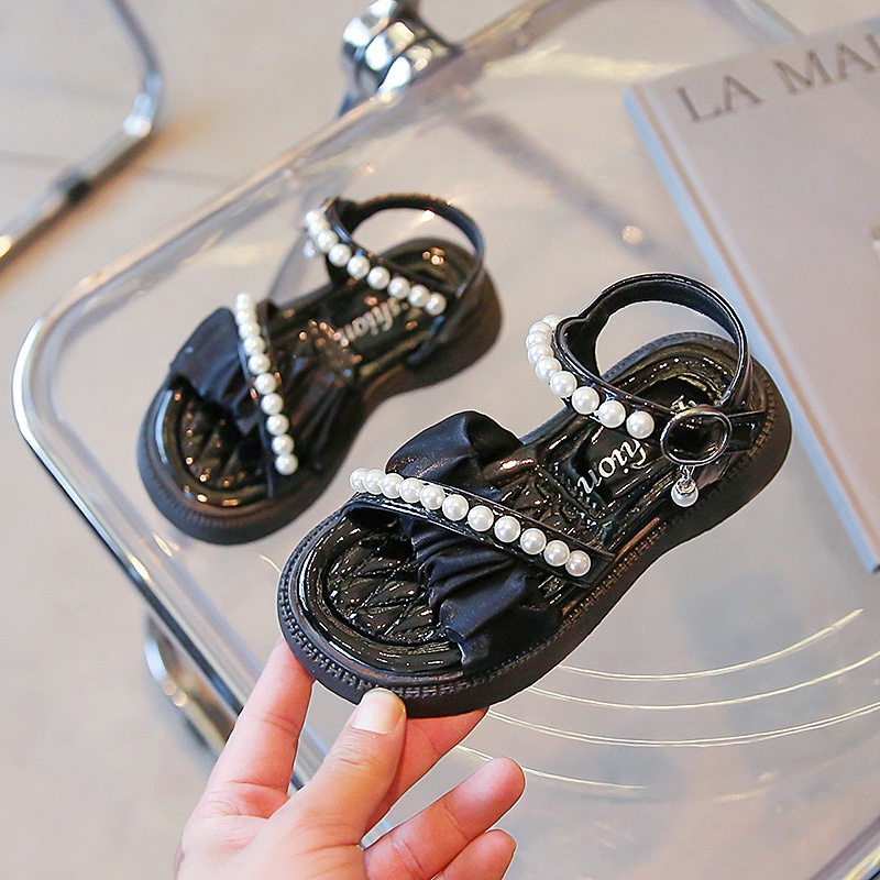 Giày Sandal Công Chúa Thời Trang Hàn Quốc Đáng Yêu Dành Cho Bé Gái 3-16 Tuổi