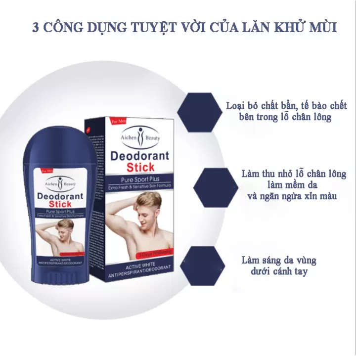 Khử Mùi Hôi Nách Dạng Sáp Cho Nam